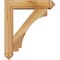 Ekena Millwork Imperial Arts and Crafts Rough Sawn Bracket w/ Offset Brace, Western Red Cedar, 6"W x 24"D x 28"H BKT0604X24X28IMP03RWR - alternate 3
